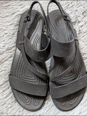Crocs Black Slingback Sandals